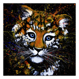 Baby Leopard Giclee Print