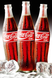 COCA COLA - Bottles Ice Plakater