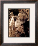 "Freedom of Worship", February 27,1943 Framed Giclee Print by Norman Rockwell