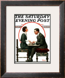 "Ouija Board" Saturday Evening Post Cover, May 1,1920 Framed Giclee Print by Norman Rockwell