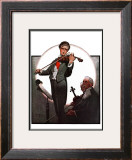 "Violin Virtuoso", April 28,1923 Framed Giclee Print by Norman Rockwell