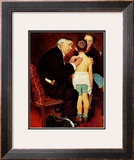 "Doc Melhorn and the Pearly Gates", December 24,1938 Framed Giclee Print by Norman Rockwell