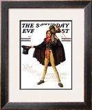 "Tiny Tim" or "God Bless Us Everyone" Saturday Evening Post Cover, December 15,1934 Framed Giclee Print by Norman Rockwell