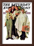 "Barbershop Quartet" Saturday Evening Post Cover, September 26,1936 Framed Giclee Print by Norman Rockwell