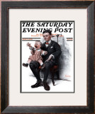 "Portrait" Saturday Evening Post Cover, July 9,1921 Framed Giclee Print by Norman Rockwell
