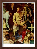 "The Long Shadow of Lincoln", February 10,1945 Framed Giclee Print by Norman Rockwell