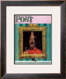 "No Smoking" Saturday Evening Post Cover, May 27,1944 Framed Giclee Print by Norman Rockwell