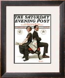 "Election Debate" Saturday Evening Post Cover, October 9,1920 Framed Giclee Print by Norman Rockwell