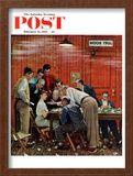 "Jury" or "Holdout" Saturday Evening Post Cover, February 14,1959 Framed Giclee Print by Norman Rockwell
