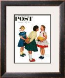 "Missing tooth" Saturday Evening Post Cover, September 7,1957 Framed Giclee Print by Norman Rockwell