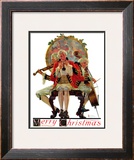 "Three Victorian Musicians", December 12,1931 Framed Giclee Print by Norman Rockwell