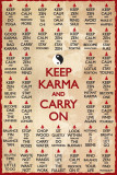KEEP KARMA & CARRY ON Plakater KEEP KARMA & CARRY ON Plakater