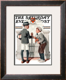 "Rivals" Saturday Evening Post Cover, September 9,1922 Framed Giclee Print by Norman Rockwell