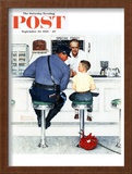 "Runaway" Saturday Evening Post Cover, September 20,1958 Framed Giclee Print by Norman Rockwell