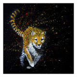 Cheetah Running Giclee Print