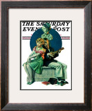 "Serenade" Saturday Evening Post Cover, September 22,1928 Framed Giclee Print by Norman Rockwell