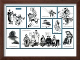"Norman Rockwell Visits a Family Doctor" B, April 12,1947 Framed Giclee Print by Norman Rockwell