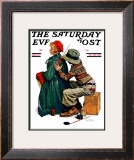"Young Artist" or "She's My Baby" Saturday Evening Post Cover, June 4,1927 Framed Giclee Print by Norman Rockwell