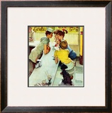 "Soda Jerk", August 22,1953 Framed Giclee Print by Norman Rockwell