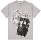 Dr Who - B&W Tardis New Logo Camisetas