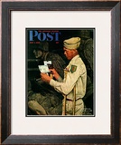 "War Bond" Saturday Evening Post Cover, July 1,1944 Framed Giclee Print by Norman Rockwell