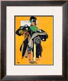 "Hatcheck Girl", May 3,1941 Framed Giclee Print by Norman Rockwell