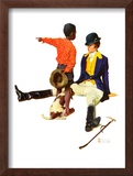 "Thrown from a Horse", March 17,1934 Framed Giclee Print by Norman Rockwell