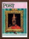 "No Smoking" Saturday Evening Post Cover, May 27,1944 Framed Giclee Print by Norman Rockwell