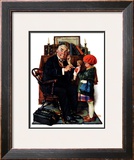 "Doctor and the Doll", March 9,1929 Framed Giclee Print by Norman Rockwell