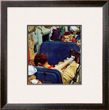 "Travel Experience", August 12,1944 Framed Giclee Print by Norman Rockwell
