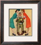 "Willie Gillis at the U.S.O.", February 7,1942 Framed Giclee Print by Norman Rockwell