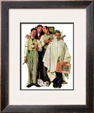 "Barbershop Quartet", September 26,1936 Framed Giclee Print by Norman Rockwell