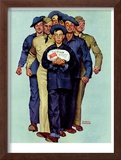 "Willie Gillis' Package from Home", October 4,1941 Framed Giclee Print by Norman Rockwell
