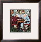 "April Fool, 1943", April 3,1943 Framed Giclee Print by Norman Rockwell