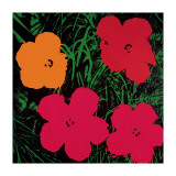 Flowers, 1964 (Red, Pink and Yellow) Gicléedruk van Andy Warhol Flowers, 1964 (Red, Pink and Yellow) Gicléedruk van Andy Warhol