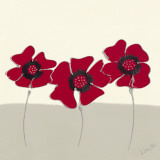 Red Flowers II Posters by Lindsay Hill