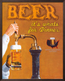 Beer: It's What's for Dinner Lámina por Robert Downs Beer: It's What's for Dinner Lámina por Robert Downs