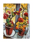 Blumen am Fenster Posters by Auguste Macke Blumen am Fenster Posters by Auguste Macke