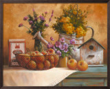 Birdhouse and Watering Can Print