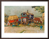 Caravans Encampment of Gypsies Posters by Vincent van Gogh