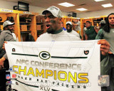 Charles Woodson 2010 NFC Championship Game Locker Room Celebration Foto