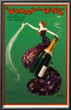 Woman And Wine Print
