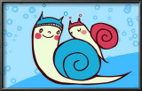 Snail Family Art by Minoji 