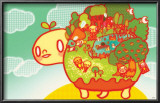Turtle World Prints by Minoji 