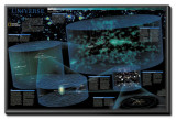 Universe Chart - Spaceshots Framed Canvas Print