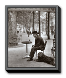 Jacques Prevert Paris, 1955 Framed Canvas Print by Robert Doisneau