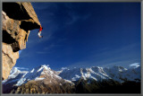 Perseverance: Cliffhanger Framed Canvas Print