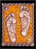 Reflexology Framed Canvas Print by Robert Rosenthal