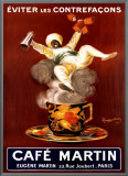 Cafe Martin 1921 Framed Canvas Print by Leonetto Cappiello