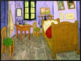 The Bedroom at Arles, c.1887 Framed Canvas Print